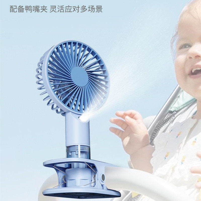 新款2026桌面小风扇静音办公室充小电宿舍床上学生夹子婴儿车礼物