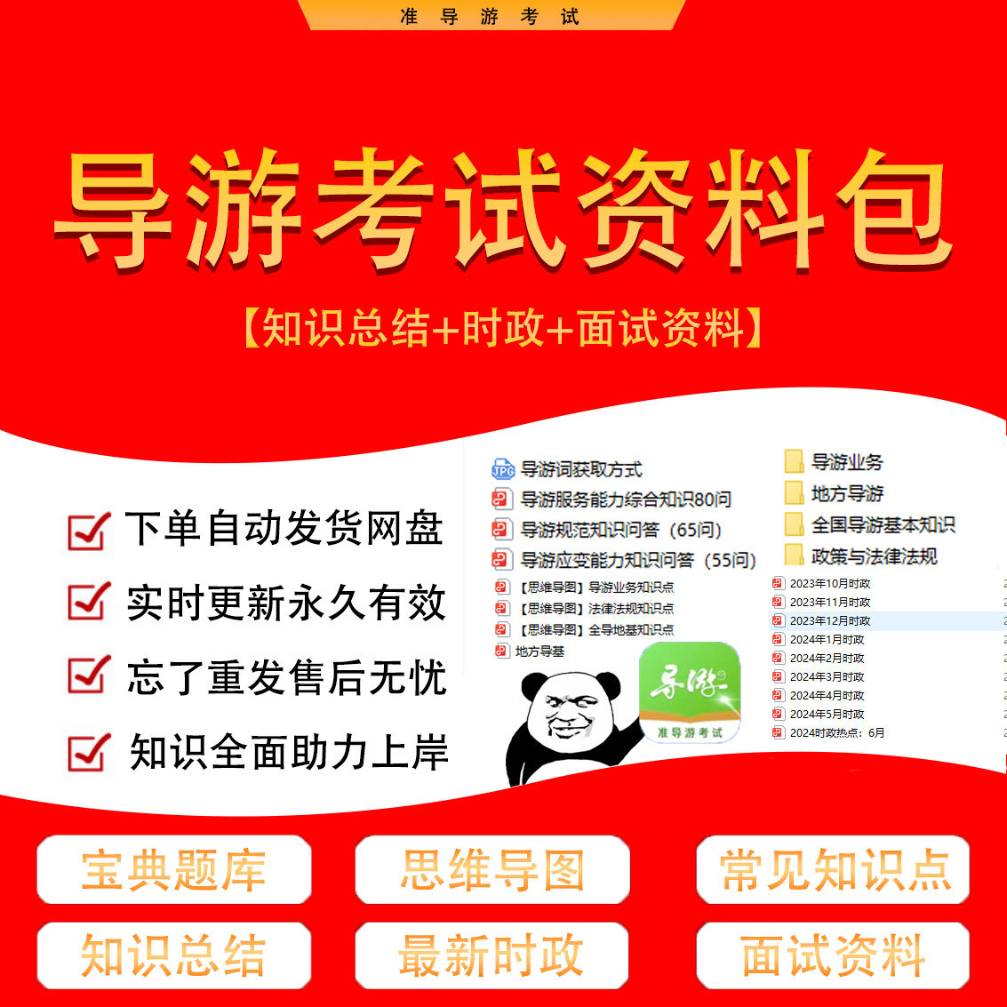 2026全国导游证资格考试点笔记思维导图历年真题库基础知识电子版