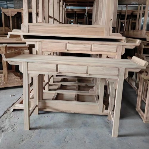 中式仿古翘头榆木香案条案供桌