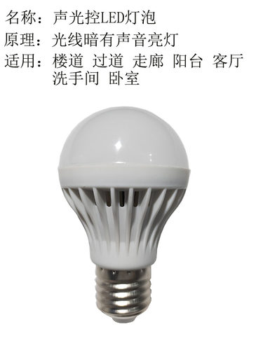 LED声控走廊感应大螺口