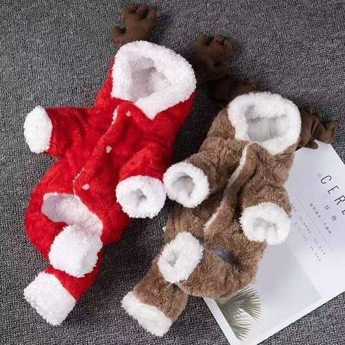 狗狗加厚保暖秋冬可爱变身装四脚衣泰迪比熊博美小型幼犬宠物衣服