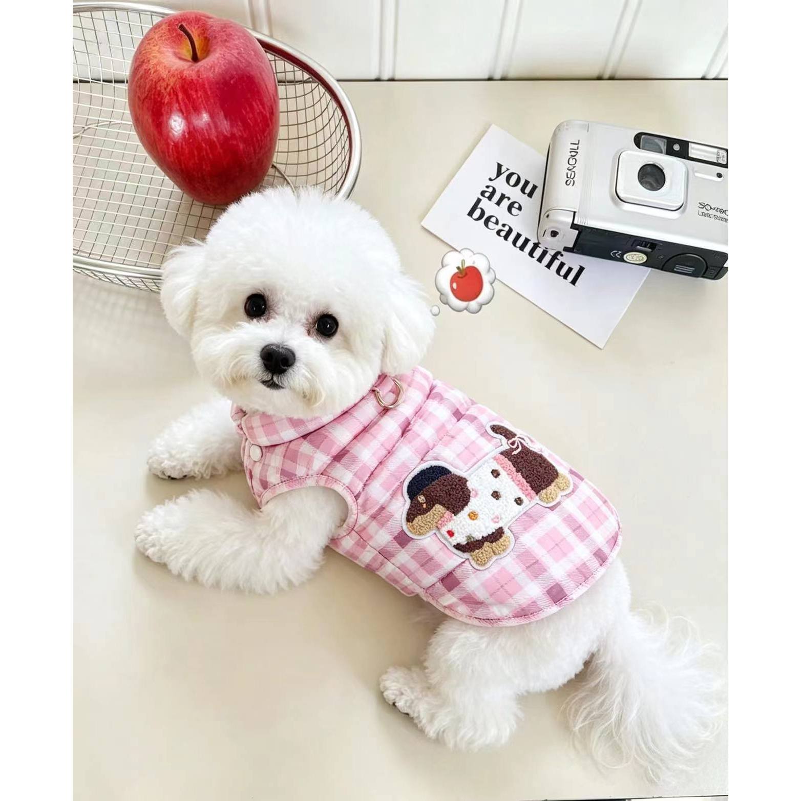 狗狗衣服秋冬款棉服泰迪冬装宠物加厚可牵引冬天防寒冬季保暖马甲图片