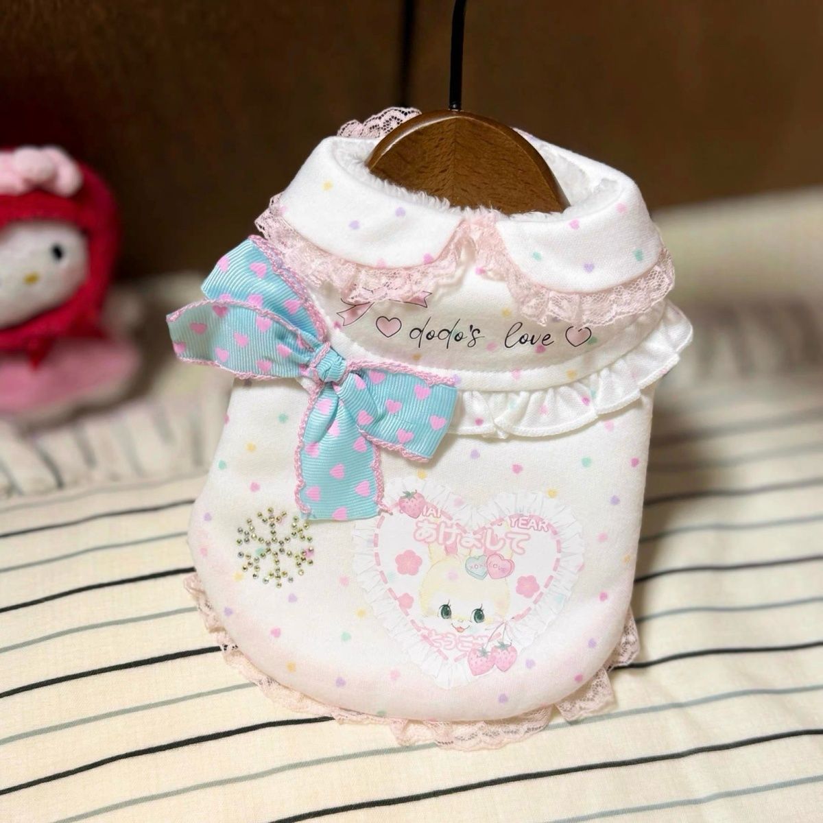 秋冬宠物猫狗狗衣服泰迪约克夏小马小型犬加绒萌兔背心