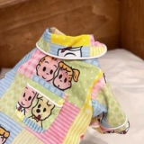 Кошка и собака весна и осенняя рубашка снежный фана