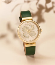 英国OliviaBurton英伦风浮雕立体四照花瓣轻奢OB女手表休闲百搭