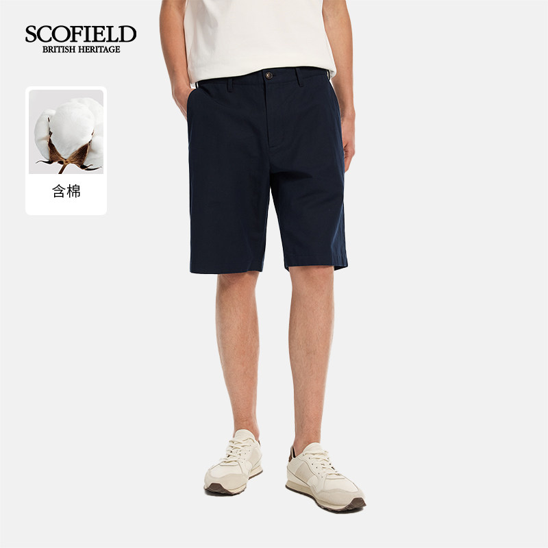 SCOFIELD男装26年秋季新款日常通勤直筒五分裤时尚休闲短裤男
