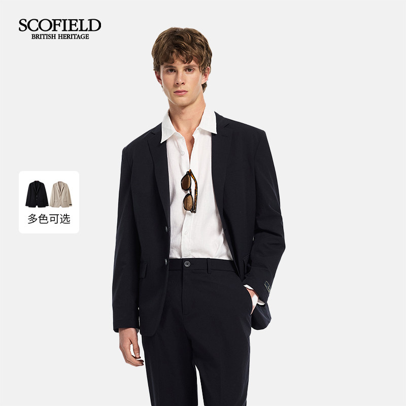 SCOFIELD男装26年夏季新品商务通勤西服时尚职场西装外套男图片