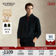 SCOFIELD男2025秋冬新品 100%绵羊毛 羊毛立领拉链套头毛衣针织