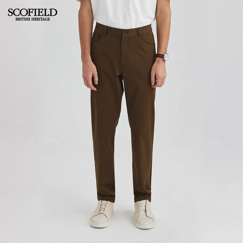 预售【四面弹】SCOFIELD男装夏季新款直筒简约时尚通勤裤子休闲裤
