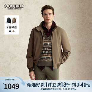 SCOFIELD男装25年秋冬新品通勤哈灵顿夹克版型短款立领保暖棉服