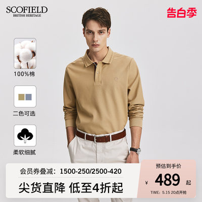 SCOFIELD春季长袖POLO衫