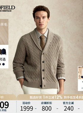 【100%羊毛】SCOFIELD男装26新款青果领商务潮流开衫