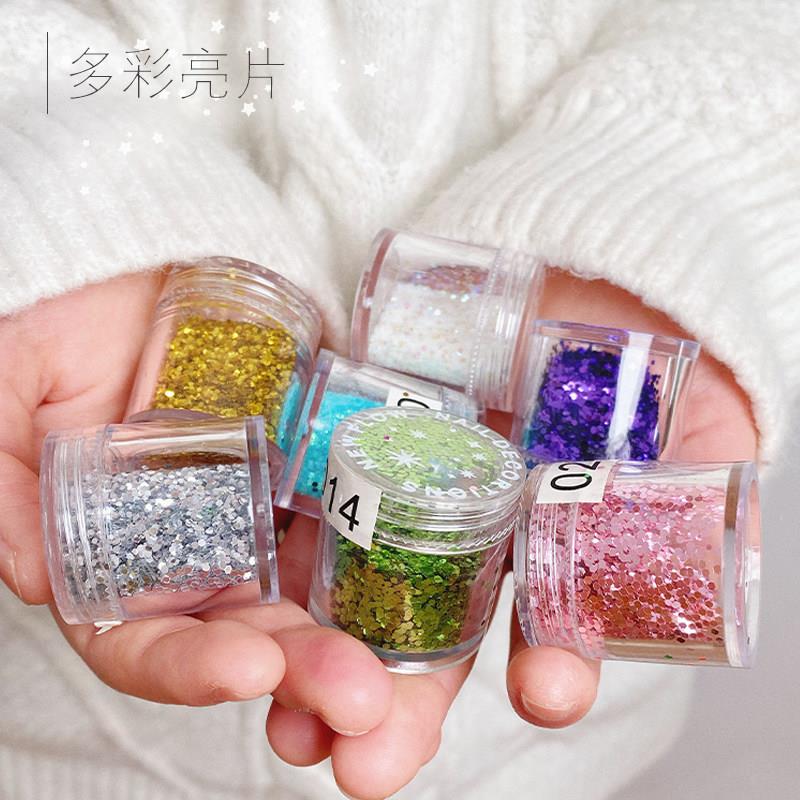 舞台化妆亮片眼影亮片性能大颗粒珠光粉令人兴奋的眼妆面美甲亮片