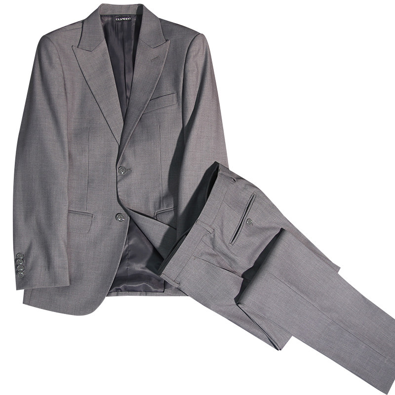 2024 FALL|WINTER MENS NEW MENS TWO SINGLE-ROW LAPEL BLACK SUIT SUIT BUSINESS FORMAL WEAR TO WORK