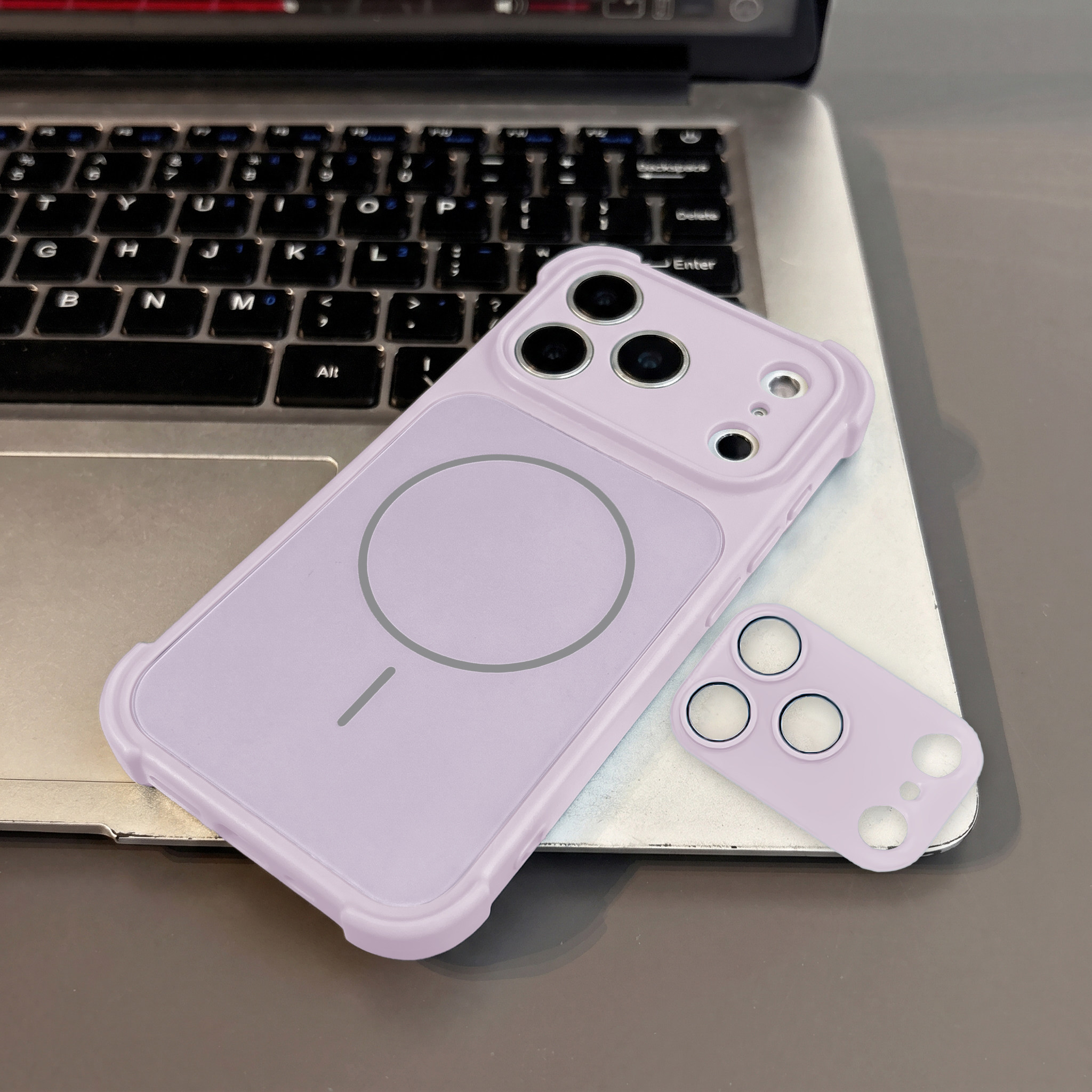 自贴式一体镜头膜AG磁吸壳适用苹果17Promax手机壳iphone16pro四角防摔15液态硅胶14pm全包17Air保护套16男女