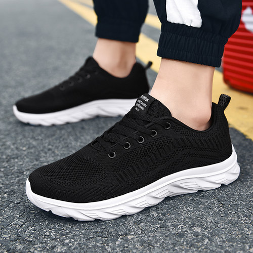 男鞋秋季网面透气软底运动休闲鞋