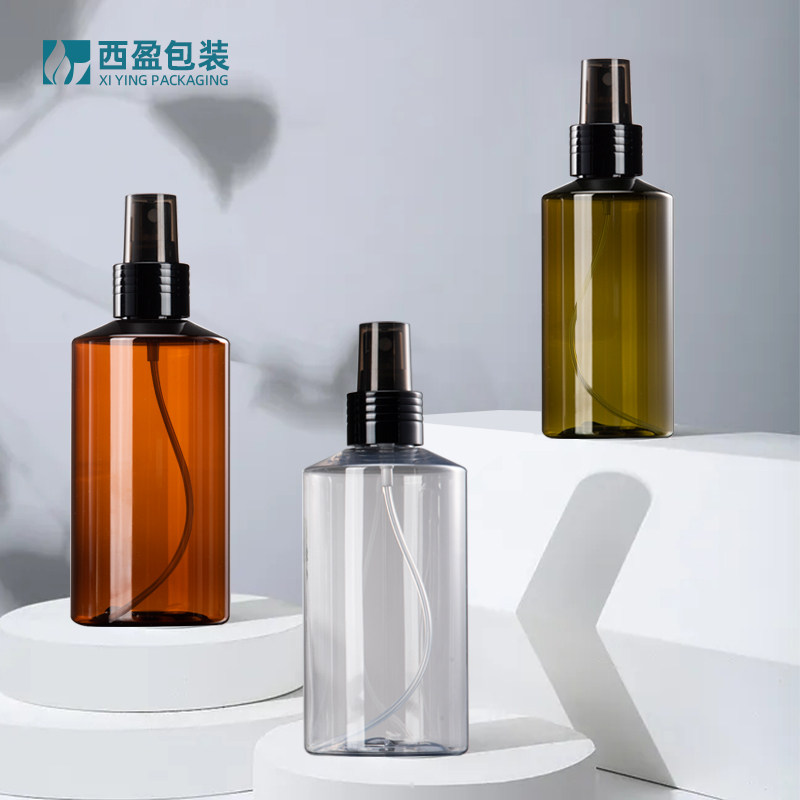 100ml茶色塑料喷雾瓶 150ml透明斜肩纯露瓶 化妆品包材空瓶子XJ-6