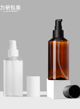 100-280ml塑料按压乳液瓶 化妆品精华液分装瓶 PET包材空瓶子XJR