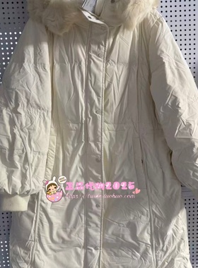 A1ACD4628女2023冬新款正品优雅毛领长款羽绒服A1ACD462872-2299
