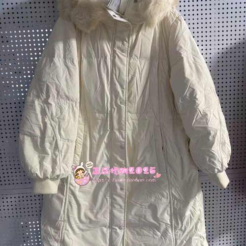 A1ACD4628女2023冬新款正品优雅毛领长款羽绒服A1ACD462872-2299