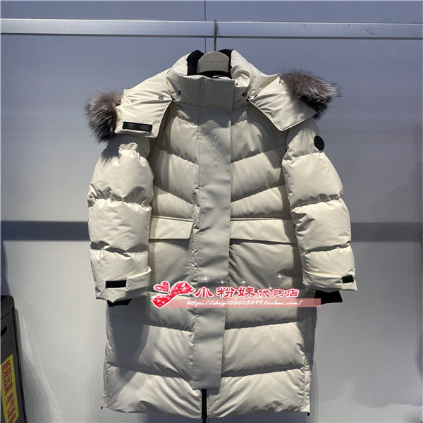 A1ACE4501 女装2024冬毛领长款御寒面包羽绒服A1ACE4501M8