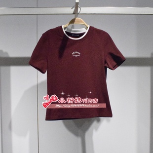 女装 T恤A1CNF226519 2025夏专柜正品 短袖 199 新款 A1CNF2265