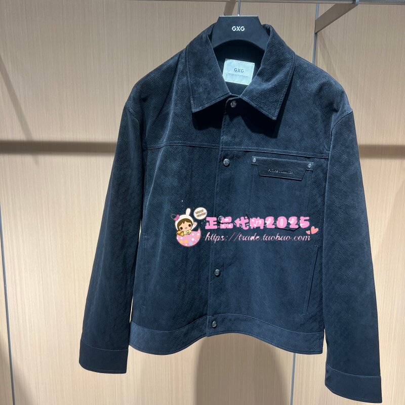 GXG男装 专柜正品2026秋款新款翻领夹克 G26X213074000-999