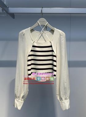 A1CDE1504女装2024春拼接上衣 A1CDE150483/ A1CDE150442