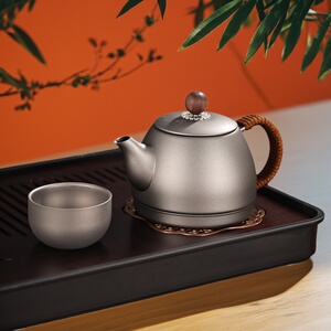 纯钛户外茶壶功夫茶具泡茶具套装