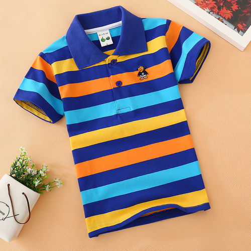 夏季t恤纯棉条纹百搭新款童装