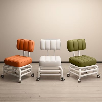 新款靠背静音椅万向轮小凳子靠背