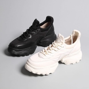老爹鞋 台款 休闲鞋 运动鞋 舒服到没朋友极力内加绒牛皮面内增高女鞋