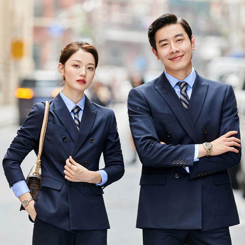 藏青色商男务正装校女教师职业西服套装保AL-64291险企业高管西装,男装,西服,淘宝优惠券,粉丝福利购,淘宝优惠卷
