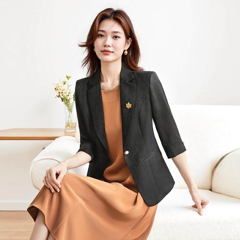 黄色版短款西装外套女小个子春高级感服早气质休闲韩七分袖YY-251,女装/女士精品,西装,淘宝优惠券,粉丝福利购,淘宝优惠卷