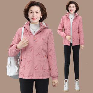 气个小子妈冬装羽绒棉服加9875425厚中老年女秋妈冬棉袄外套洋贵