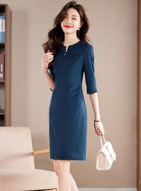 高端衣裙女时尚气质女神范装SYA865裙修显瘦身酒店经连理售楼部工