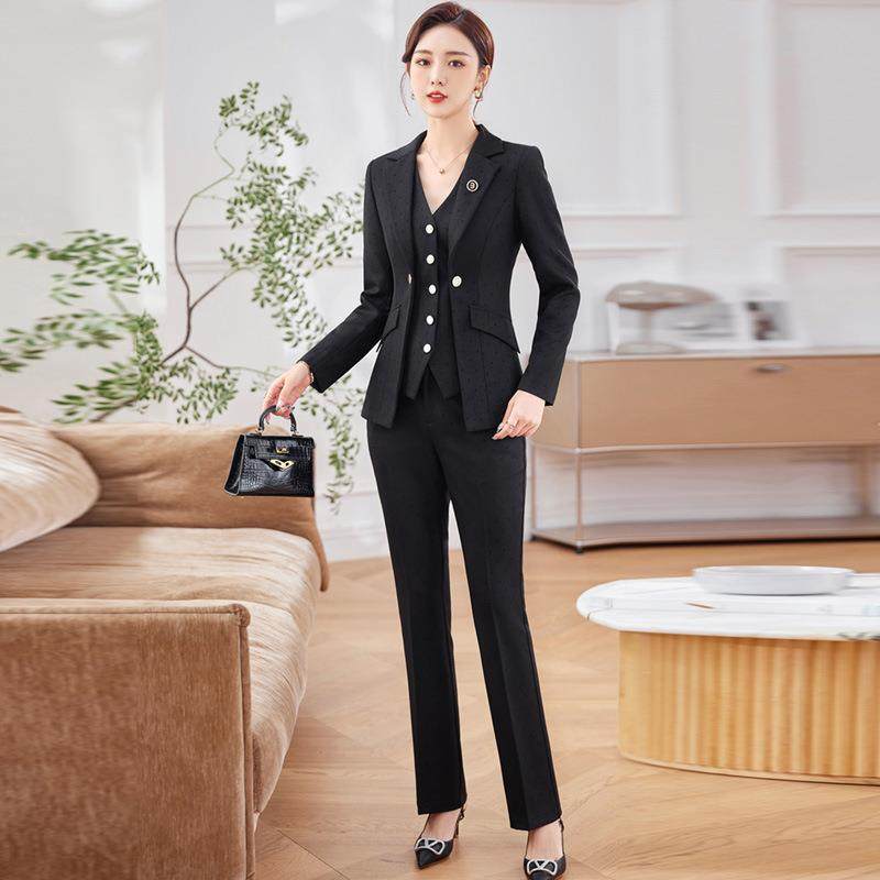 年秋季新春款黑色MYT2306长职袖西装外质套女裤子两件套装业时尚,女装/女士精品,职业女裤套装,淘宝优惠券,粉丝福利购,淘宝优惠卷