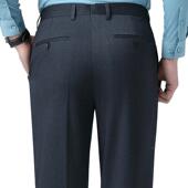 高档秋垂感绵羊毛西裤 裤 男品牌直筒装 正裤 厚款 896子宽松西免烫冬