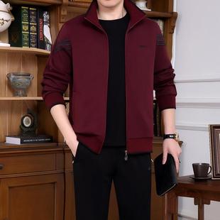 中年人休男大春中老年秋闲运动58505544服父亲装码跑步衣爸爸