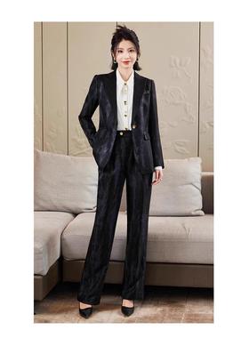 銮服金色西装外套AL830520高级女春秋季感穿搭韩版时尚炸街流行气