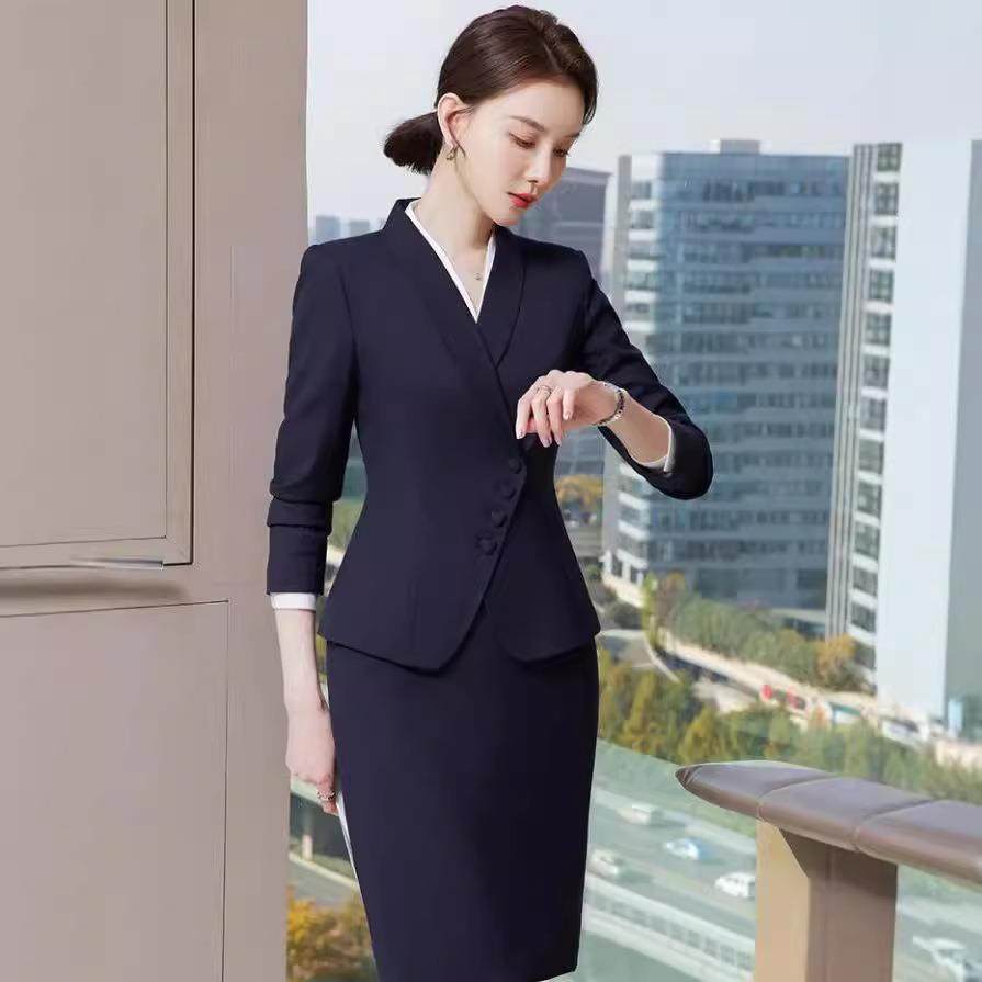 新短裙套装长裙袖运夹克紧动身件套正式套女士商务套SMT10050装装,女装/女士精品,职业女裙套装,淘宝优惠券,粉丝福利购,淘宝优惠卷