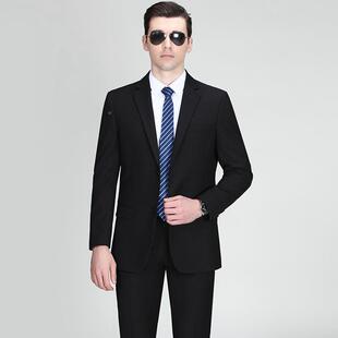 秋新款男式西服套闲装服商务休双开叉男5538-1-士职业西装冬婚庆