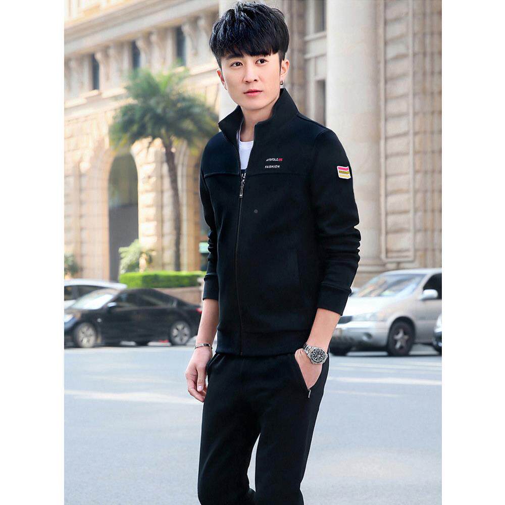 休闲运运动套装男士春秋款大码衣新款潮流服男装秋季动6992165服