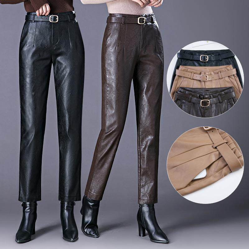 秋冬新款海宁女22338皮装裤高腰显瘦小脚长裤绵羊皮裤休闲直筒裤,女装/女士精品,休闲裤,淘宝优惠券,粉丝福利购,淘宝优惠卷