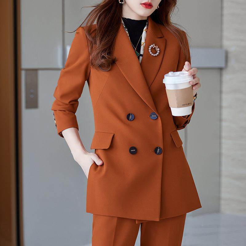 职业西装套装女秋季质新款众设计感小气排扣西服外套6226工作双服,女装/女士精品,职业女裤套装,淘宝优惠券,粉丝福利购,淘宝优惠卷