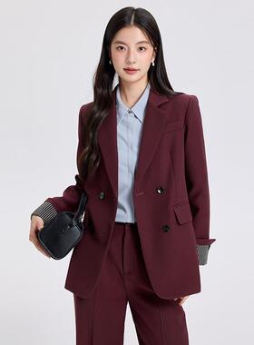 黑色西套装春秋女新款职业装通大GDX-1826学生装面试勤正装西服工