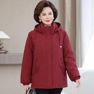 正品高档羽绒服妈女中长款年中款老妈装加109-8917厚冬季新款夹克