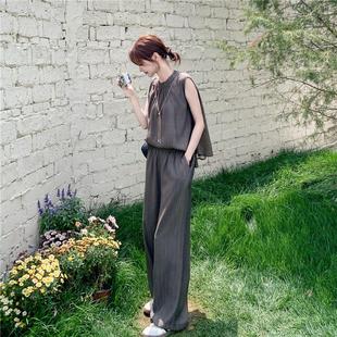 套 两件套龄百搭减舒适又亲拆肤提升品可连B128FN25体质裤 新款 女装