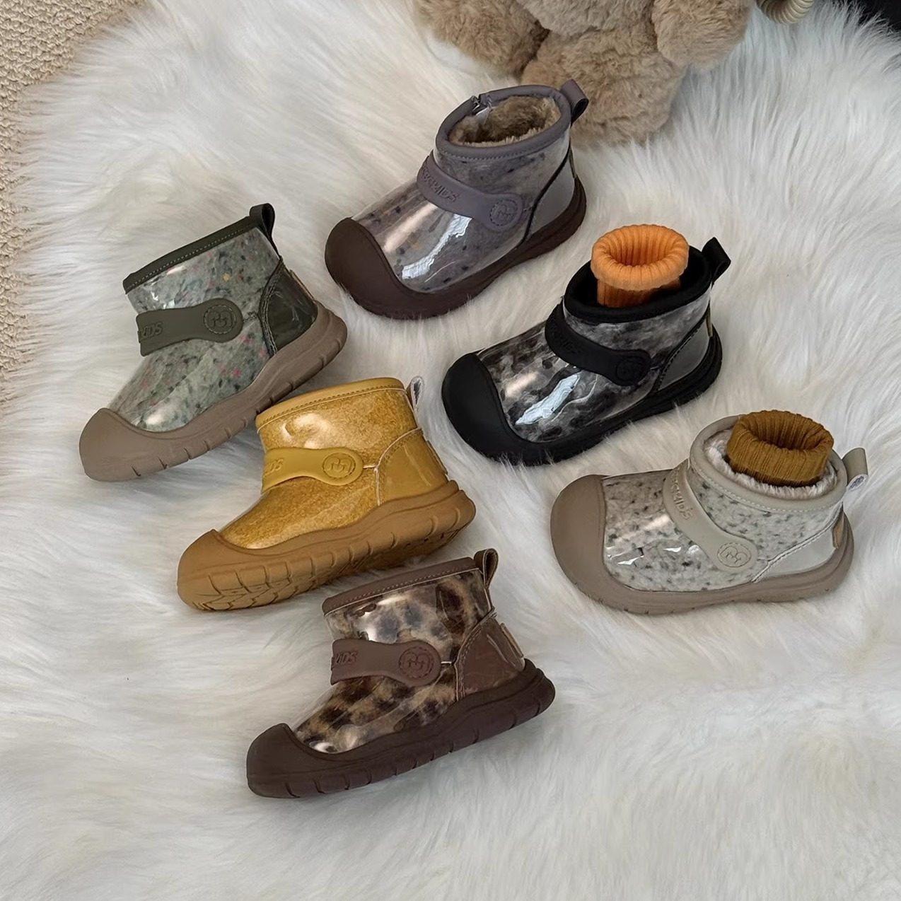 儿童雪地靴防水2025冬季男童一脚蹬防踢棉靴女童加绒加厚保暖棉鞋,童鞋/婴儿鞋/亲子鞋,雪地靴,淘宝优惠券,粉丝福利购,淘宝优惠卷