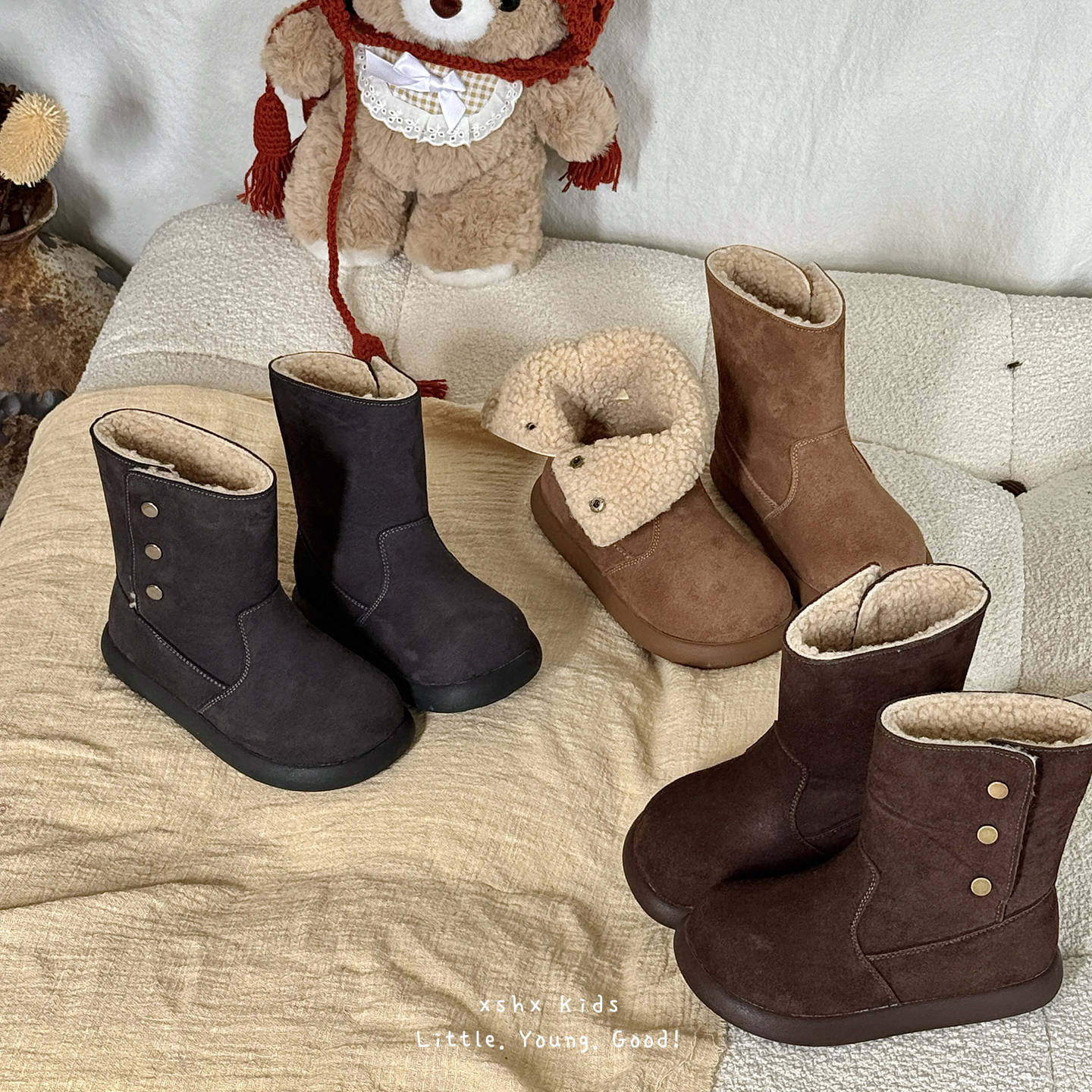 儿童长筒棉靴2025冬季新款女童加绒加厚洋气长靴男童保暖雪地靴潮,童鞋/婴儿鞋/亲子鞋,棉靴,淘宝优惠券,粉丝福利购,淘宝优惠卷